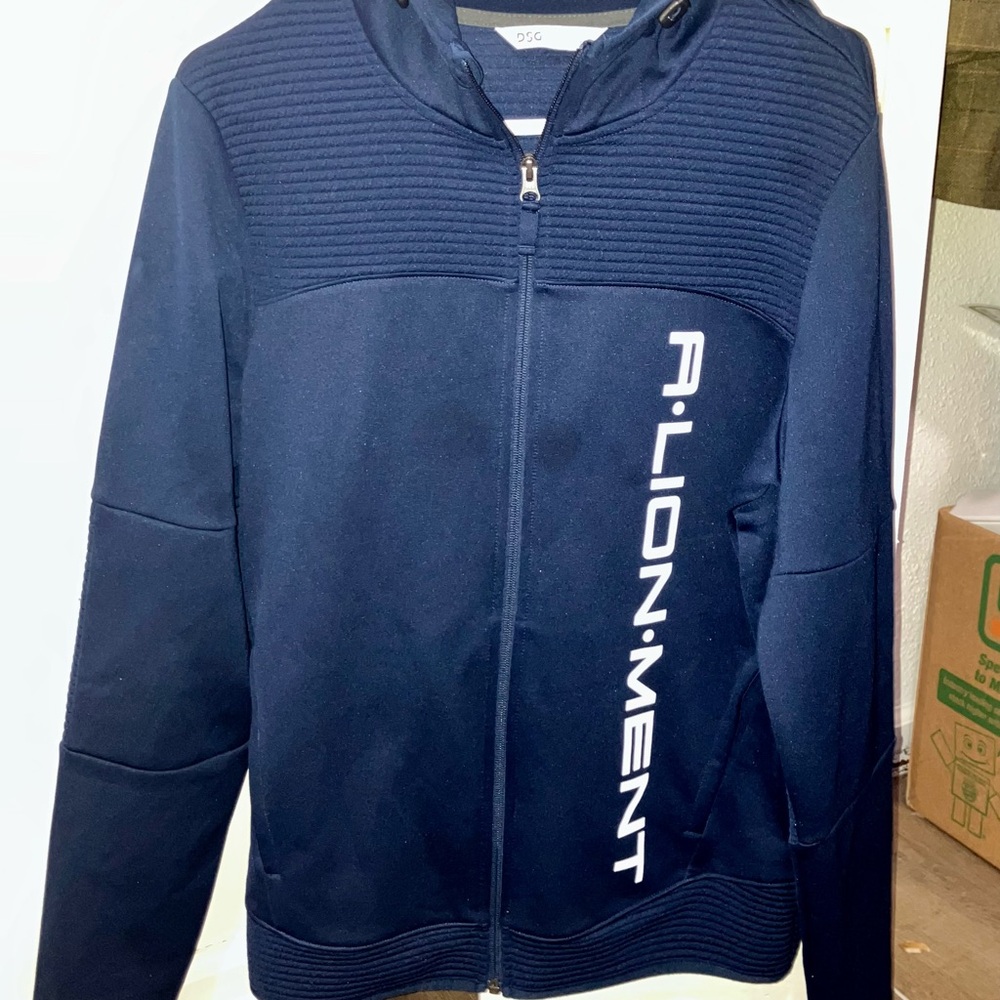Navy Blue Zip-Up Hoodie